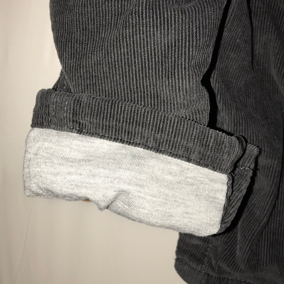 OshKosh B'gosh Gray Boys Corduroy Lined Overalls - Picture 4 of 7